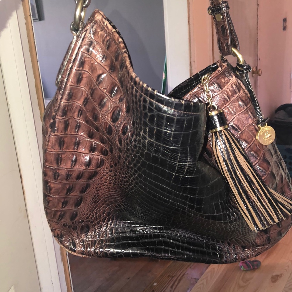 Brown Brahmin hobo bag